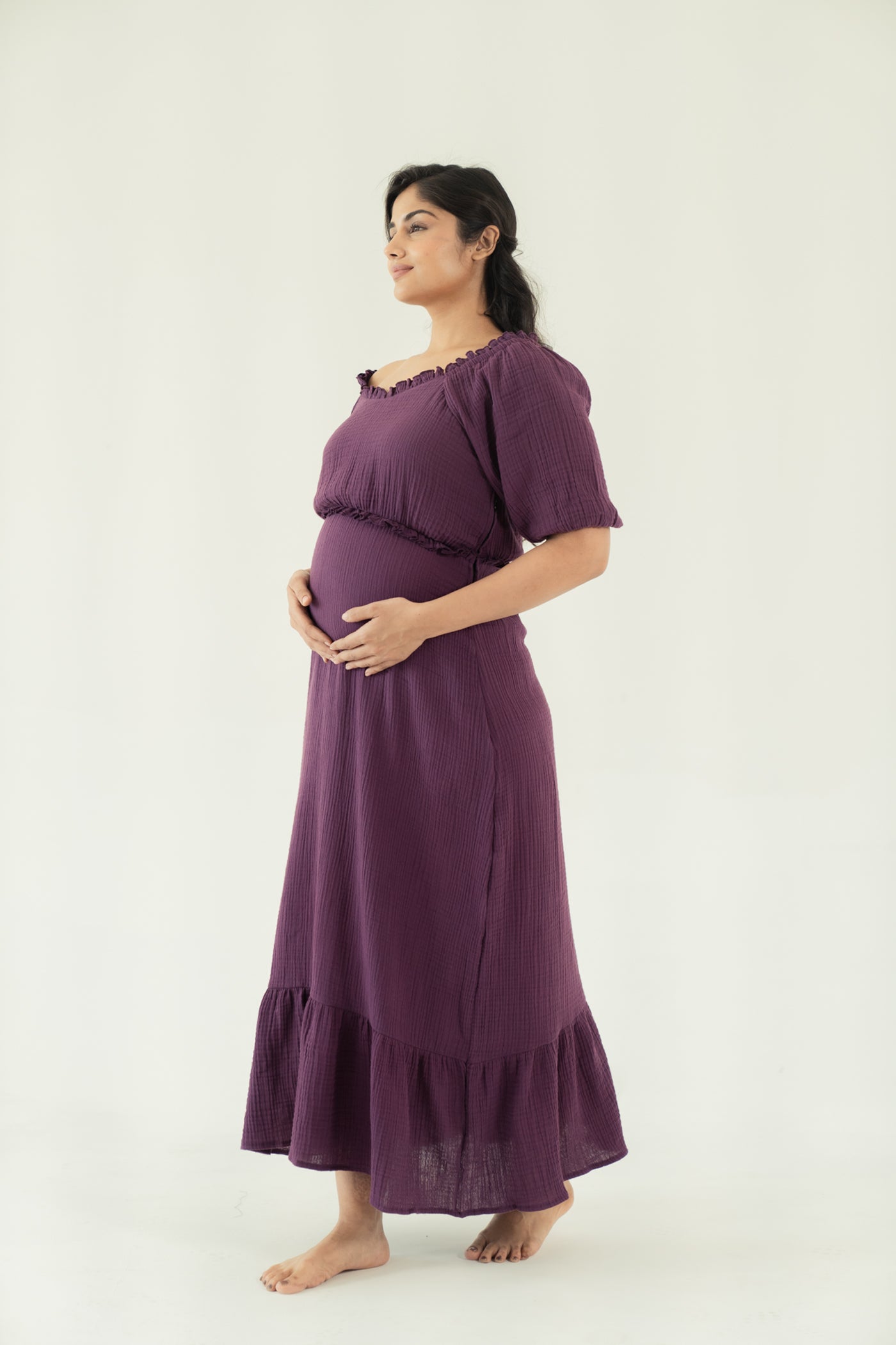 Plum Muslin Breeze Dress