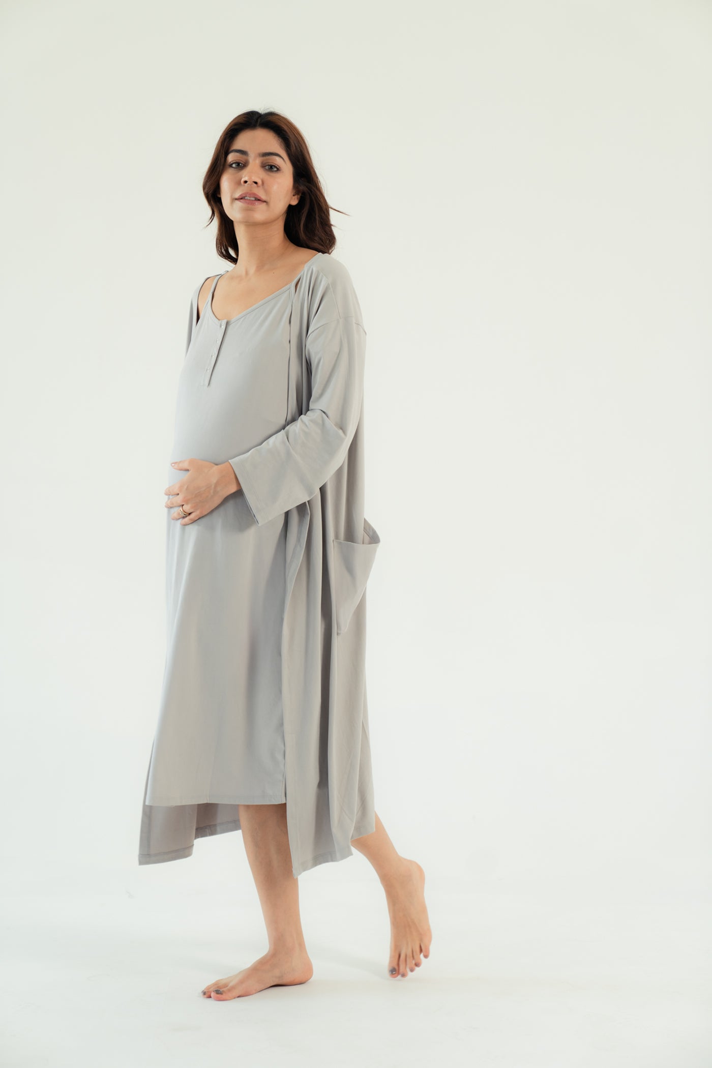 Streachy Ease Set Grey (2-Piece)
